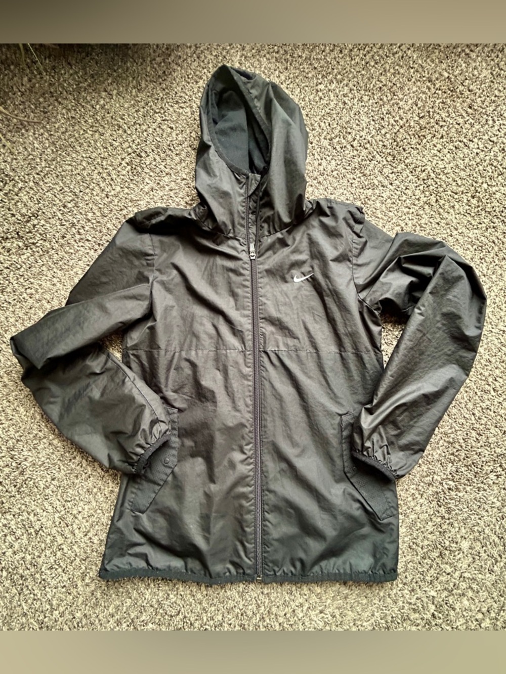 Nike Black Hooded Utility Windbreaker Jacket